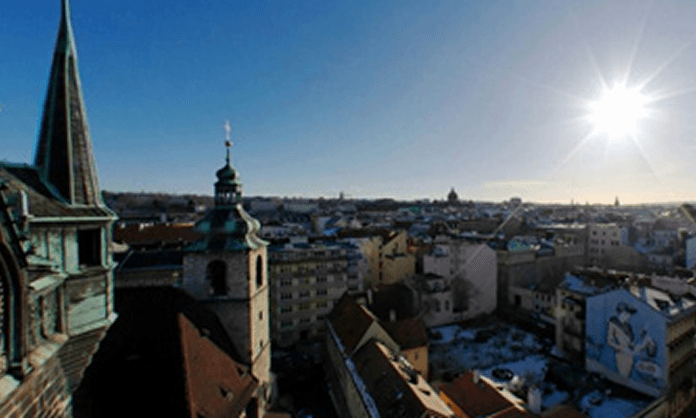 Desáté patro a vrchol Jindřišské věže